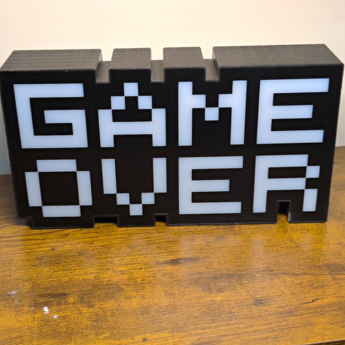 Game over led night light - light, usb