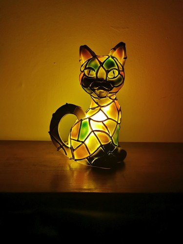 Cat stained glass effect - cat,