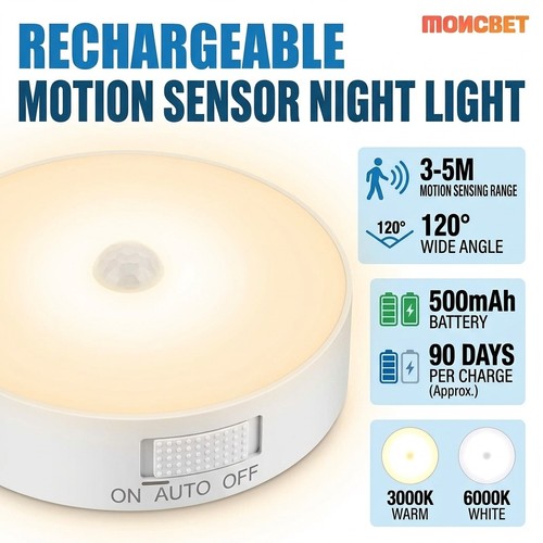New motion sensor led night - new,