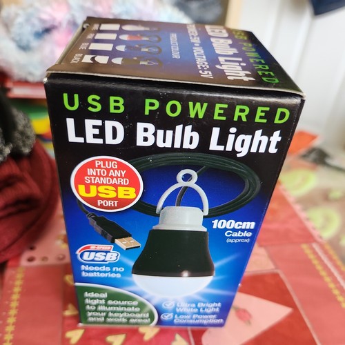 Usb powered led bulb - light, –