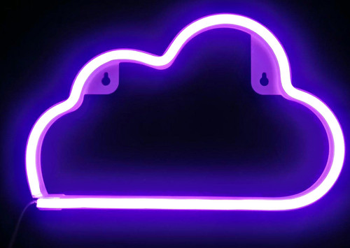 Cloud neon sign led - neon, sign,